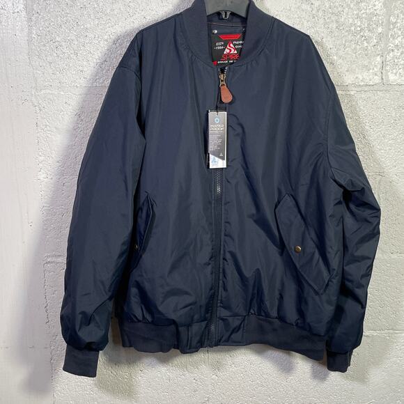 Spire By Galaxy Men's Flight Jacket blue, XXL - Picture 1 of 12